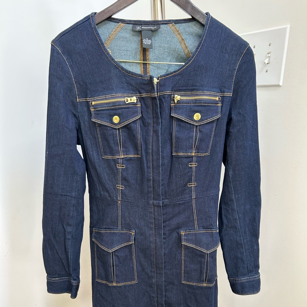 Lovely Fitted Denim Dress